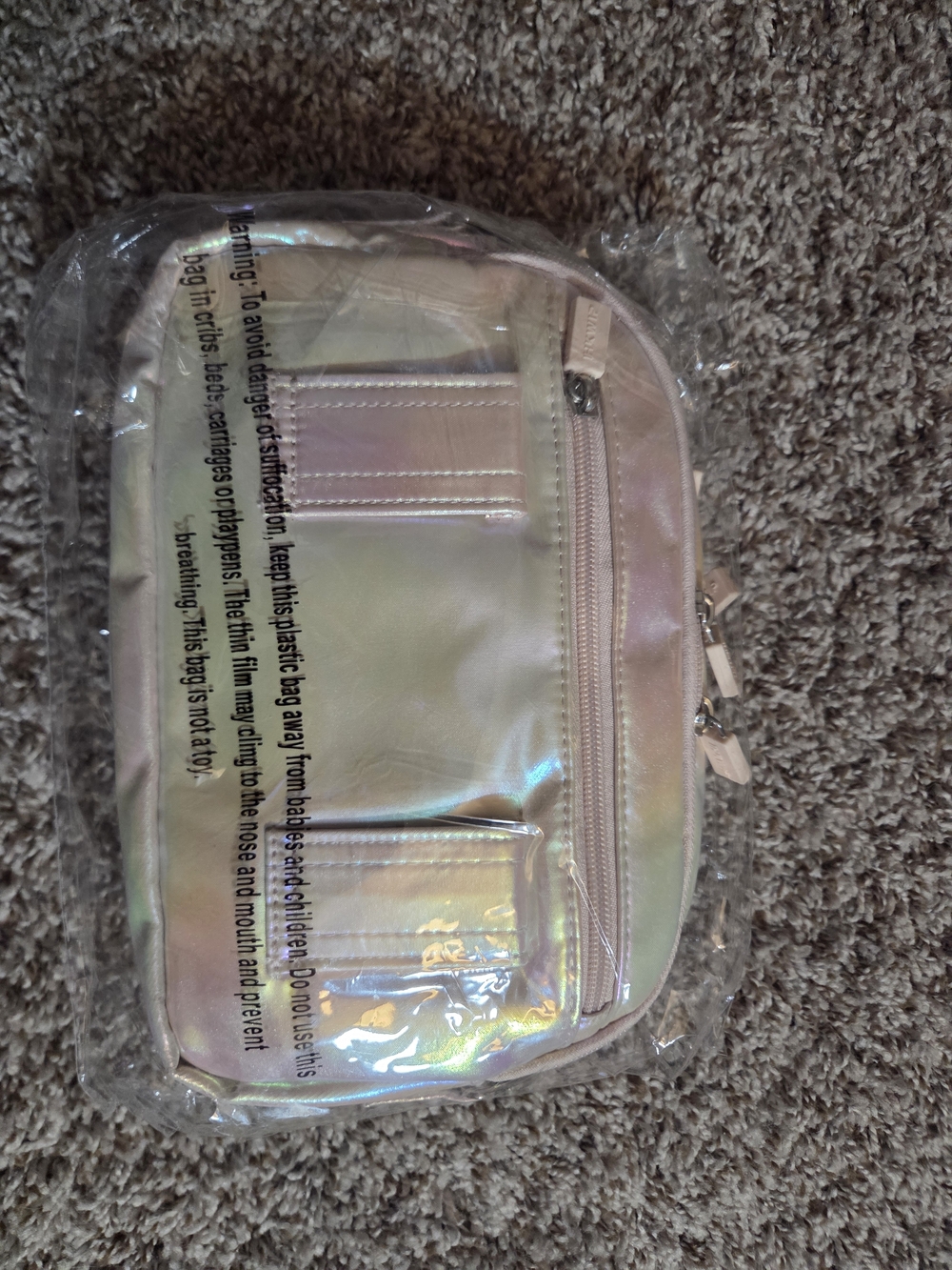 Iridescent Shimmer Crossbody Convertible Bag - Picture 8 of 10